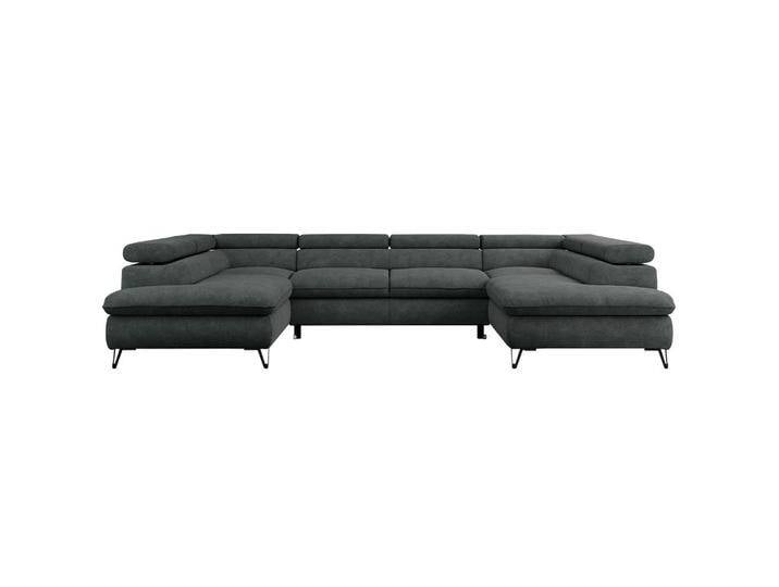 MKS WOHNLANDSCHAFT, Dunkelgrau, 6-Sitzer, U-Form, 346x76x208 cm, Wohnzimmer, Sofas & Couches, Wohnlandschaften, Wohnlandschaften in U-Form MKS WOHNLANDSCHAFT, Dunkelgrau, 6-Sitzer, U-Form, 346x76x208 cm, Wohnzimmer, Sofas & Couches, Wohnlandschaften, Wohnlandschaften in U-Form von XXXLutz Marktplatz