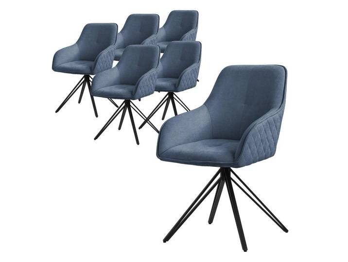 ML-DESIGN ESSZIMMERSTUHL, Blau, 6-Sitzer, 61x84.5x57 cm, Esszimmer, Stühle, Esszimmerstühle, Armlehnenstühle von XXXLutz Marktplatz