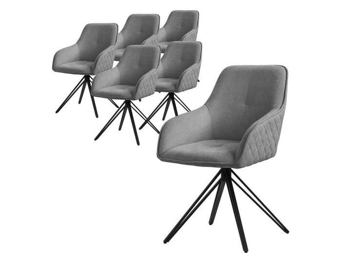 ML-DESIGN ESSZIMMERSTUHL, Grau, 6-Sitzer, 61x84.5x57 cm, Esszimmer, Stühle, Esszimmerstühle, Armlehnenstühle von XXXLutz Marktplatz