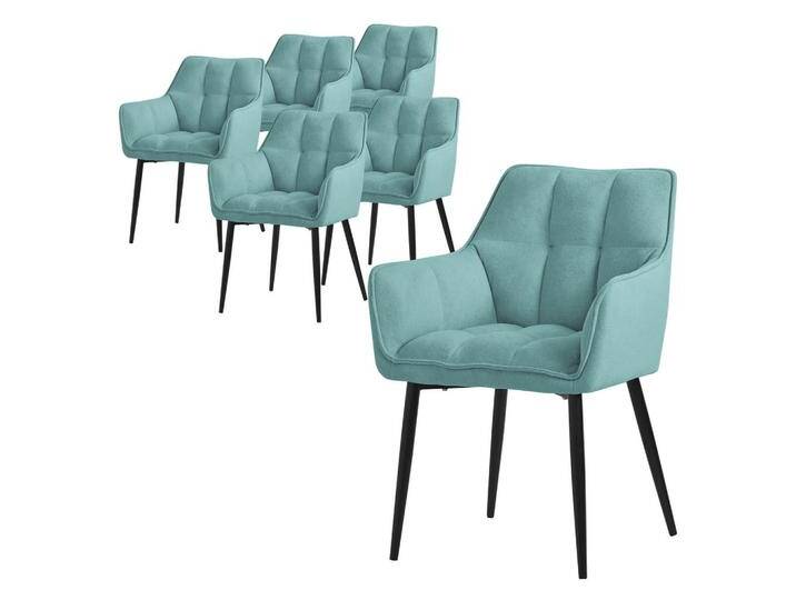 ML-DESIGN ESSZIMMERSTUHL, Hellblau, 6-Sitzer, 63x90x57 cm, Esszimmer, Stühle, Esszimmerstühle, Armlehnenstühle von XXXLutz Marktplatz