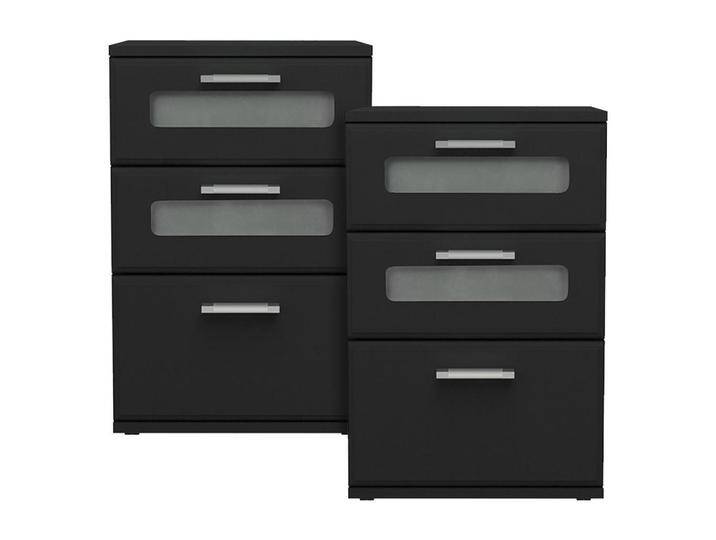 ML-DESIGN NACHTTISCH, Schwarz, 38x48x40 cm, Schlafzimmer, Nachttische von XXXLutz Marktplatz