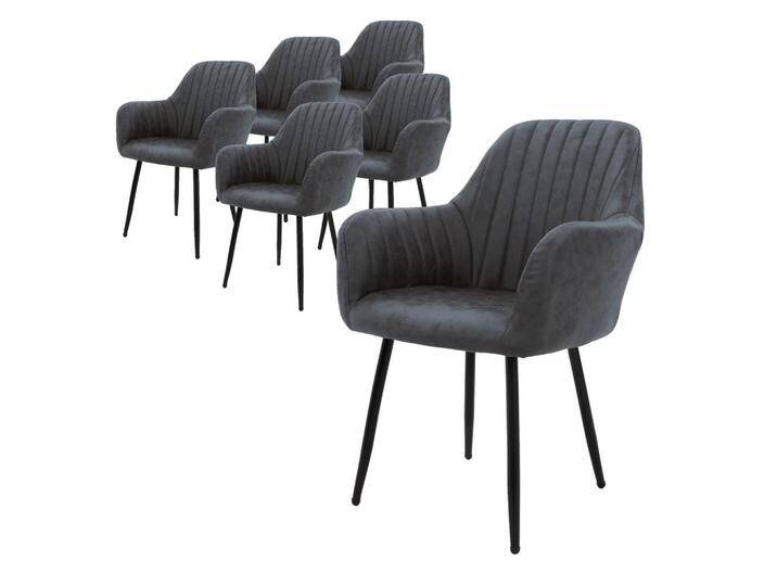 ML-DESIGN STUHL, Anthrazit, Metall, 6-Sitzer, 60x84x58 cm, Esszimmer, Stühle, Esszimmerstühle, Armlehnenstühle von XXXLutz Marktplatz