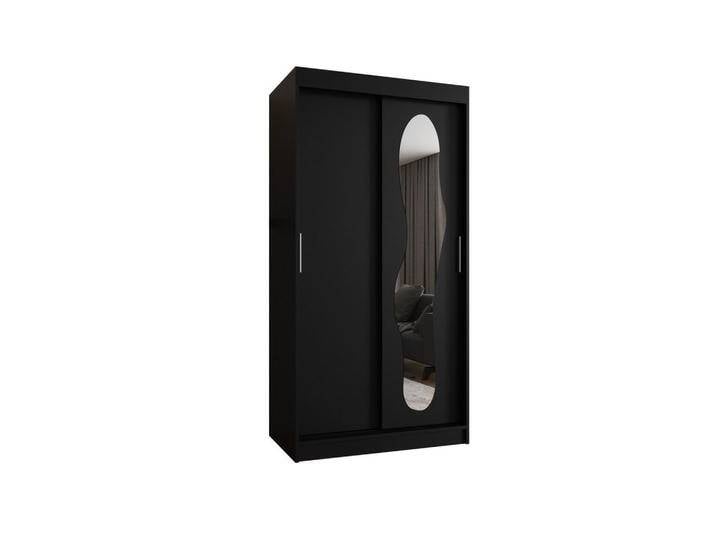 MÖBEL KRYSPOL SCHWEBETÜRENSCHRANK, Schwarz, Holz, Nachbildung, 5 Fächer, 100x200x62 cm, Schlafzimmer, Kleiderschränke, Schwebetürenschränke MÖBEL KRYSPOL SCHWEBETÜRENSCHRANK, Schwarz, Holz, Nachbildung, 5 Fächer, 100x200x62 cm, Schlafzimmer, Kleiderschränke, Schwebetürenschränke von XXXLutz Marktplatz