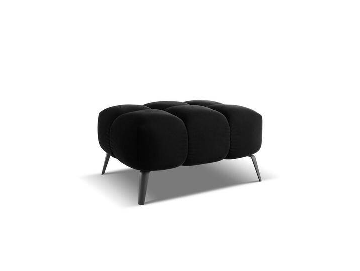 Makamii POUF, Schwarz, 1-Sitzer, Füllung: Schaumstoff, 78x41x60 cm, Made in EU, Wohnzimmer, Hocker, Sitzhocker von XXXLutz Marktplatz