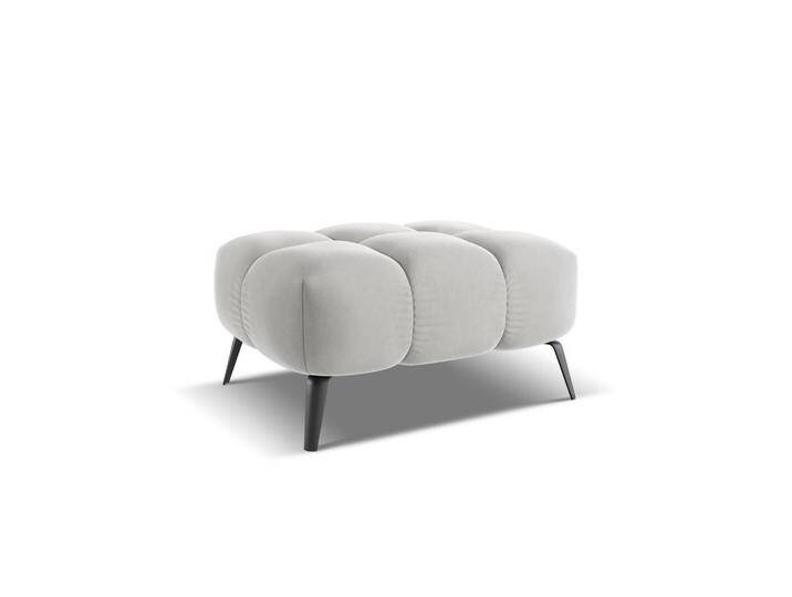 Makamii POUF, Silber, 1-Sitzer, Füllung: Schaumstoff, 78x41x60 cm, Made in EU, Wohnzimmer, Hocker, Sitzhocker von XXXLutz Marktplatz