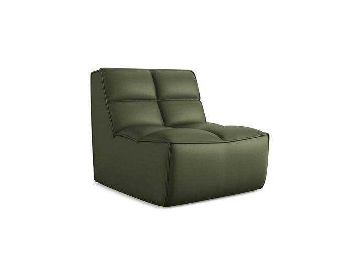 Makamii SESSEL, Grün, Leder, 1-Sitzer, Füllung: Schaumstoff, 80x75x93 cm, Made in EU, Wohnzimmer, Sessel, Polstersessel von XXXLutz Marktplatz