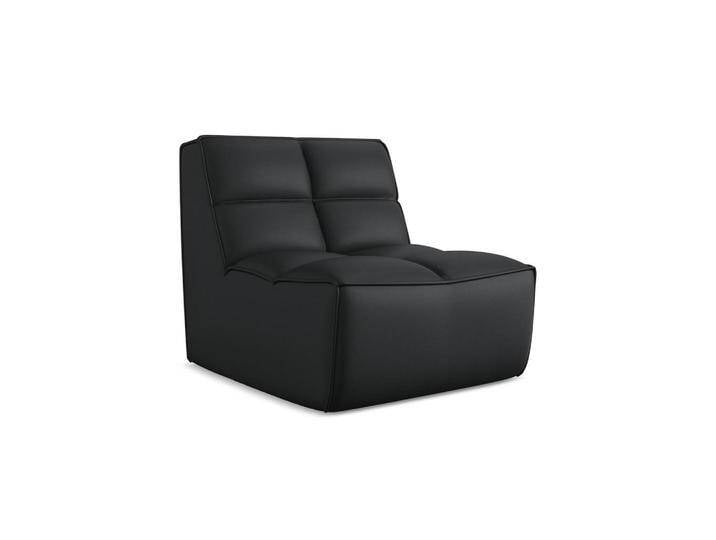 Makamii SESSEL, Schwarz, Leder, 1-Sitzer, Füllung: Schaumstoff, 80x75x93 cm, Made in EU, Wohnzimmer, Sessel, Polstersessel von XXXLutz Marktplatz