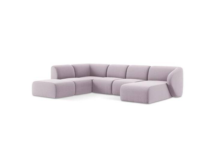 Makamii WOHNLANDSCHAFT, Flieder, 5-Sitzer, 325x75x236 cm, Hergestellt in Europa, OEKO-TEX®, Wohnzimmer, Sofas & Couches, Wohnlandschaften, Wohnlandschaften in U-Form von XXXLutz Marktplatz