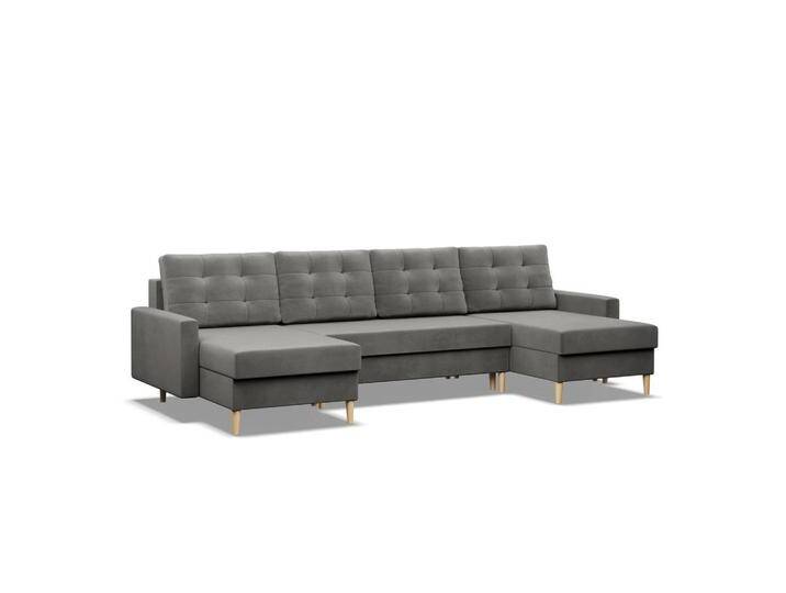 Mebligo U-ECKSOFA, Grau, 4-Sitzer, U-Form, 294x92x140 cm, Wohnzimmer, Sofas & Couches, Wohnlandschaften, Wohnlandschaften in U-Form von XXXLutz Marktplatz