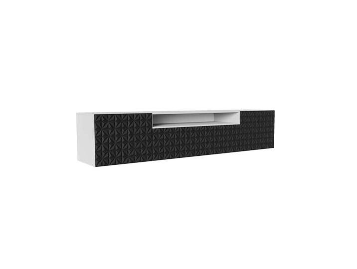 Meblini TV-SCHRANK, Weiß, Schwarz, 200x40x41 cm, Wohnzimmer, Wohnwände, Lowboards, Lowboards stehend von XXXLutz Marktplatz