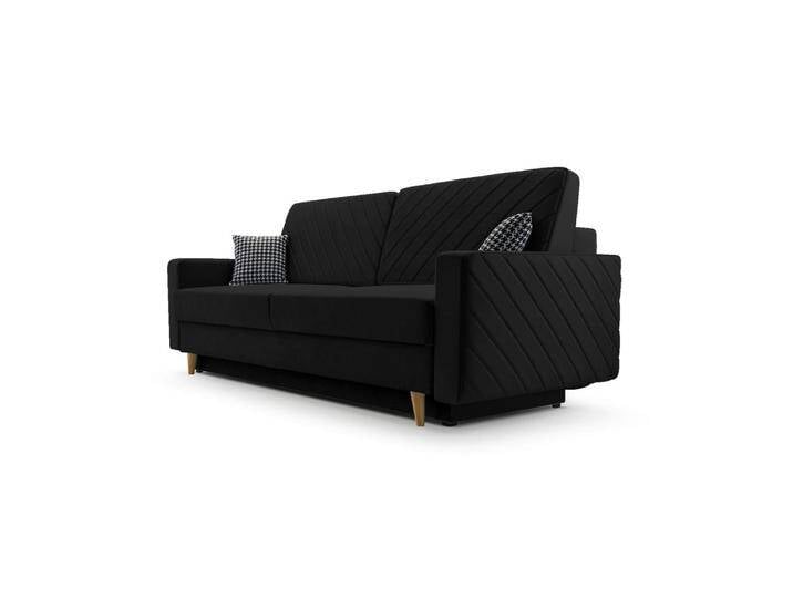 Möblo SCHLAFSOFA, Schwarz, Holz, 3-Sitzer, 230x96x97 cm, Wohnzimmer, Sofas & Couches, Schlafsofas von XXXLutz Marktplatz