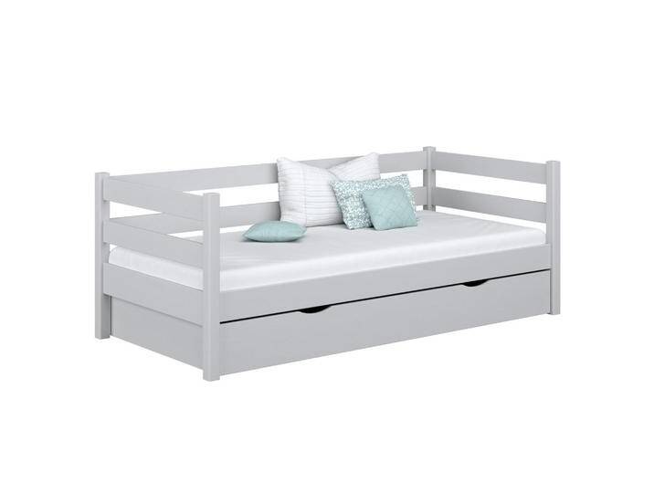 N-Wood TAGESBETT, Grau, Holz, Echtholz,Kiefer, 1 Schubladen, 80x200 cm, FSC 100%, EN 71, Handmade in Europe, Handmade Quality, Hergestellt in Europa, Real Wood, Kinder- & Jugendzimmer, Jugendmöbel, Jugendbetten von XXXLutz Marktplatz