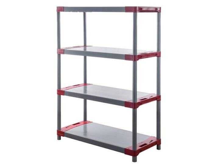 PROREGAL KUNSTSTOFFREGAL, Rot, Kunststoff, 110x138x46 cm, Freizeit, Heimwerken, Werkstatt von XXXLutz Marktplatz