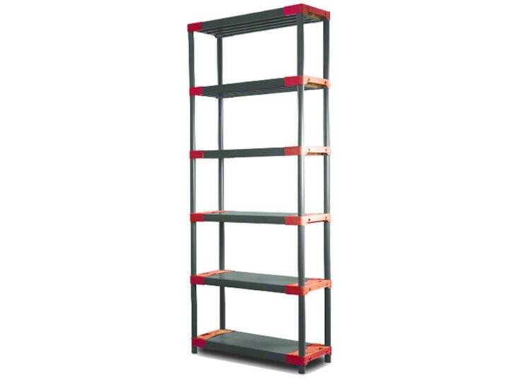 PROREGAL KUNSTSTOFFREGAL, Rot, Kunststoff, 90x222x46 cm, Freizeit, Heimwerken, Werkstatt von XXXLutz Marktplatz