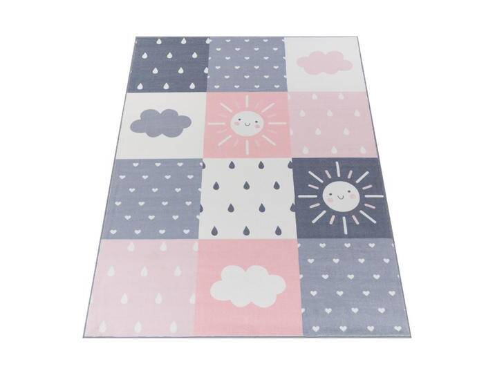 Paco Home KINDERTEPPICH, Rosa, Rechteckig, 140x200 cm, strapazierfähig, für Fußbodenheizung geeignet, Teppiche & Böden, Teppiche, Teppich Kinderzimmer von XXXLutz Marktplatz