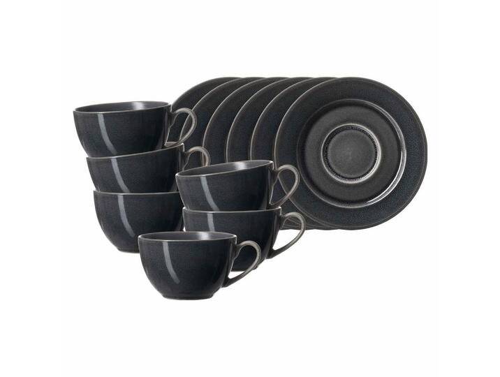 Ritzenhoff Breker KAFFEETASSEN, Dunkelgrau, Keramik, 0.22 L, Rund, 15.5x8x15.5 cm, Kaffee & Tee, Tassen, Kaffeetassen-Sets von XXXLutz Marktplatz