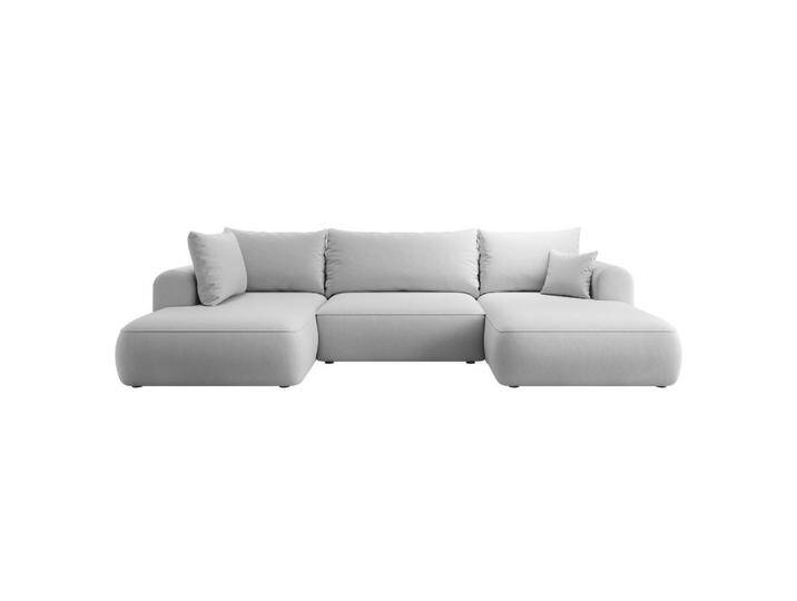 Selsey WOHNLANDSCHAFT, Grau, U-Form, 375x95x185 cm, Wohnzimmer, Sofas & Couches, Wohnlandschaften, Wohnlandschaften in U-Form von XXXLutz Marktplatz
