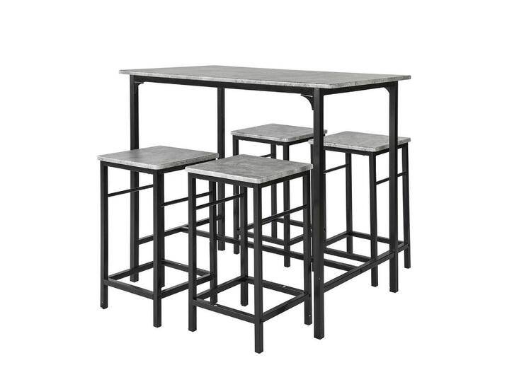 SoBuy BARTISCH, Grau, 100x87x60 cm, Esszimmer, Barmöbel, Barschränke & Theken von XXXLutz Marktplatz