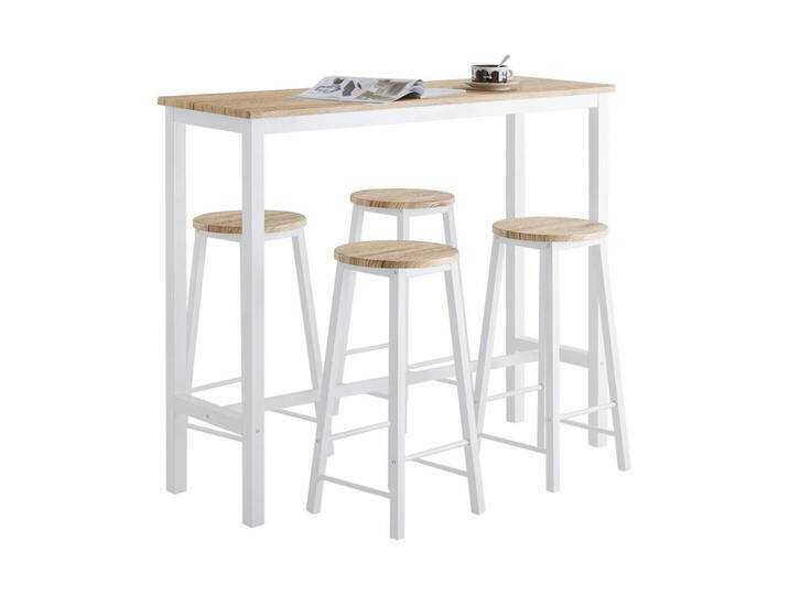 SoBuy BARTISCH, Weiß, 120x100x40 cm, Esszimmer, Barmöbel, Barschränke & Theken von XXXLutz Marktplatz