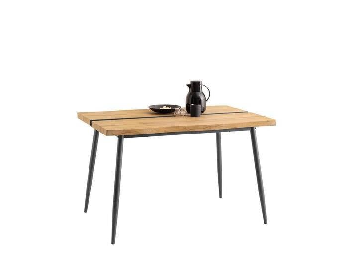 SoBuy ESSTISCH, Schwarz, Natur, Metall, 120x75x78 cm, Esszimmer, Tische, Esstische von XXXLutz Marktplatz