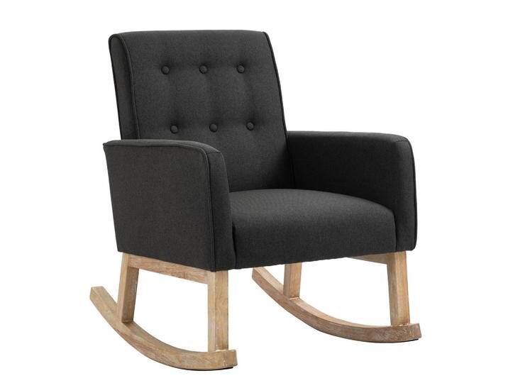TPFLiving SCHAUKELSTUHL, Dunkelgrau, 63x90x77 cm, Esszimmer, Stühle, Esszimmerstühle, Vierfußstühle von XXXLutz Marktplatz