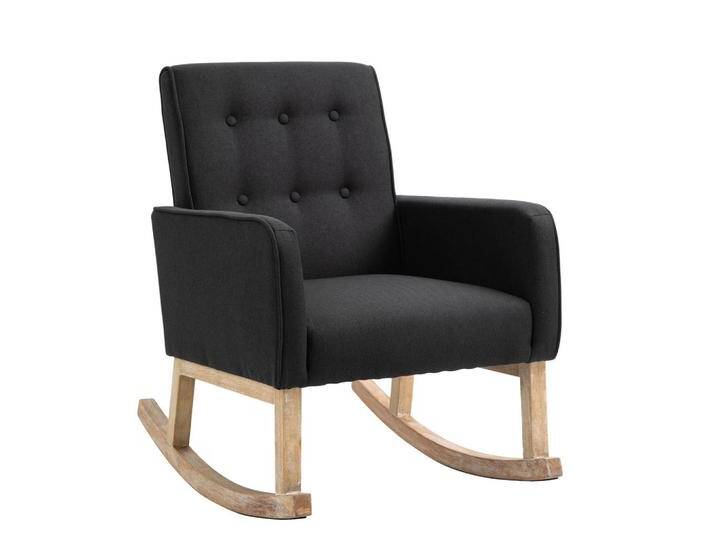 TPFLiving SCHAUKELSTUHL, Schwarz, 63x90x77 cm, Esszimmer, Stühle, Esszimmerstühle, Vierfußstühle von XXXLutz Marktplatz