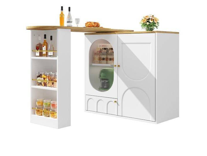 Urban Meuble BARTISCH, Weiß, Glas, Rechteckig, 137.9x92.5x73 cm, Esszimmer, Barmöbel, Bartische von XXXLutz Marktplatz