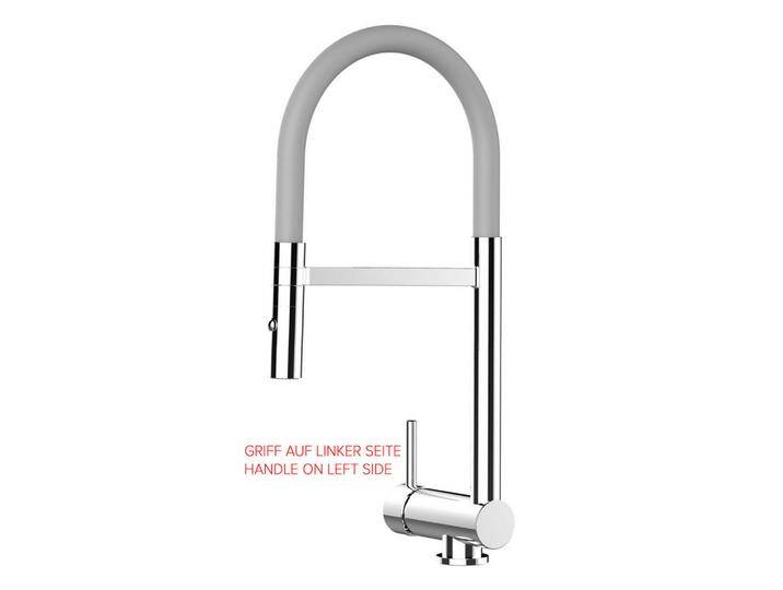 VIZIO VORFENSTER-KÜCHENARMATUR,, Grau, Metall, 21.3x48.2x21.3 cm, flexible Anschlussschläuche, Keramikkartusche, schwenkbarer Auslauf 360Â°, für Montage vor dem Fenster geeignet, Vorfenster-Küchenarmatur, Küchen, Küchenausstattung, Küchenarmaturen von XXXLutz Marktplatz