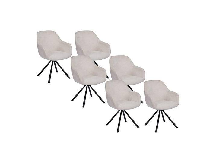 Vente-Unique 6‑ER, Creme, Uni, 60x80x57 cm, Esszimmer, Stühle, Esszimmerstühle, Armlehnenstühle von XXXLutz Marktplatz