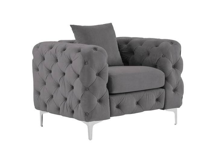 Vente-Unique CHESTERFIELD-SESSEL, Anthrazit, Uni, 1-Sitzer, Rechteckig, 91x76x106 cm, Wohnzimmer, Sessel, Chesterfield-Sessel von XXXLutz Marktplatz