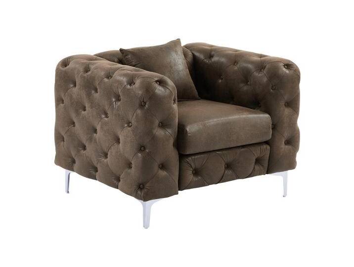 Vente-Unique CHESTERFIELD-SESSEL, Braun, Uni, 1-Sitzer, Rechteckig, 91x76x106 cm, Wohnzimmer, Sessel, Chesterfield-Sessel von XXXLutz Marktplatz