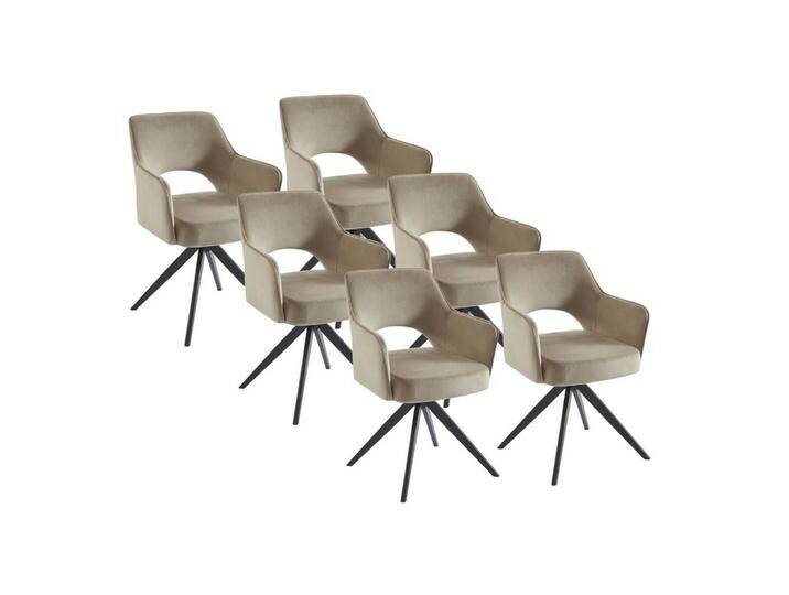 Vente-Unique DREHSTUHL, Beige, Uni, 59x84x58 cm, Esszimmer, Stühle, Esszimmerstühle, Armlehnenstühle von XXXLutz Marktplatz