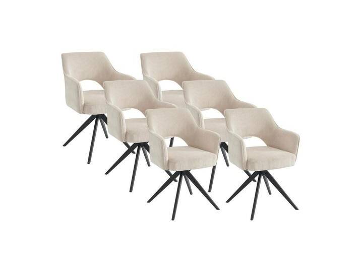 Vente-Unique DREHSTUHL, Creme, Uni, 59x84x58 cm, Esszimmer, Stühle, Esszimmerstühle, Armlehnenstühle von XXXLutz Marktplatz