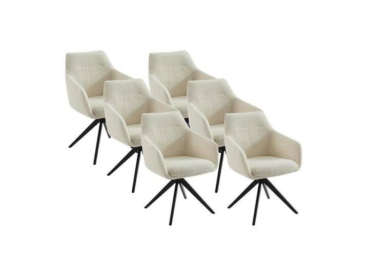 Vente-Unique DREHSTUHL, Weiß, Uni, 60x83x59 cm, Esszimmer, Stühle, Esszimmerstühle, Armlehnenstühle von XXXLutz Marktplatz