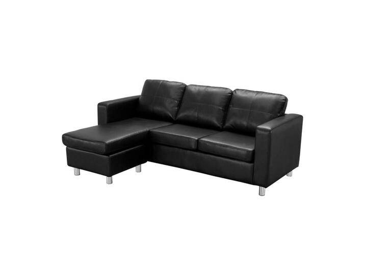 Vente-Unique ECKSOFA, Schwarz, Leder, Uni, 4-Sitzer, 196x133 cm, Wohnzimmer, Sofas & Couches, Wohnlandschaften, Ecksofas Vente-Unique ECKSOFA, Schwarz, Leder, Uni, 4-Sitzer, 196x133 cm, Wohnzimmer, Sofas & Couches, Wohnlandschaften, Ecksofas von XXXLutz Marktplatz