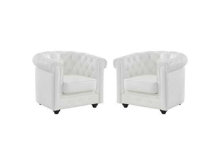 Vente-Unique LEDERSESSEL, Weiß, Leder, Uni, 2-Sitzer, 78x72x82 cm, Wohnzimmer, Sessel, Chesterfield-Sessel Vente-Unique LEDERSESSEL, Weiß, Leder, Uni, 2-Sitzer, 78x72x82 cm, Wohnzimmer, Sessel, Chesterfield-Sessel von XXXLutz Marktplatz