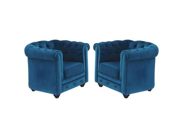 Vente-Unique SESSEL, Blau, Uni, 78x72x88 cm, Wohnzimmer, Sessel, Chesterfield-Sessel von XXXLutz Marktplatz