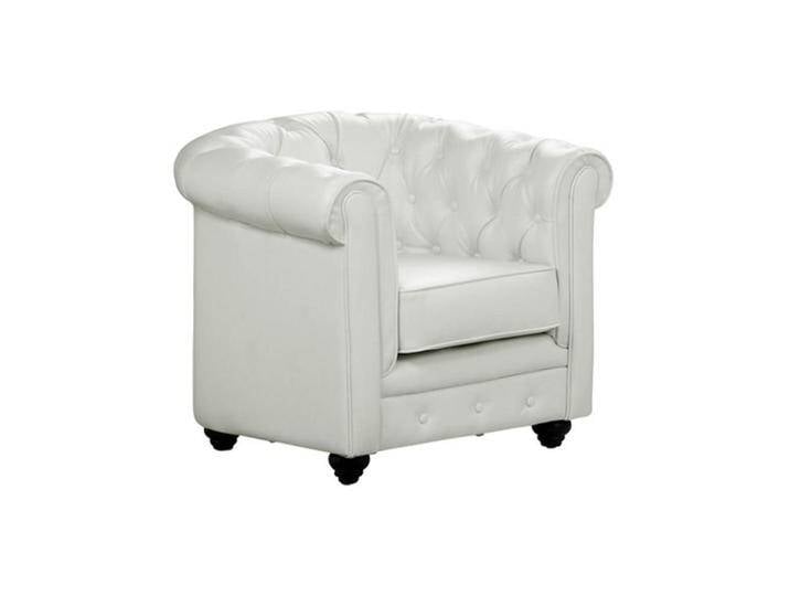 Vente-Unique SESSEL, Weiß, Leder, Uni, 1-Sitzer, 78x72x82 cm, Wohnzimmer, Sessel, Chesterfield-Sessel von XXXLutz Marktplatz