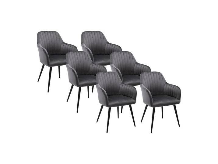 Vente-Unique STUHL, Anthrazit, Uni, 59x82x58 cm, Esszimmer, Stühle, Esszimmerstühle, Armlehnenstühle von XXXLutz Marktplatz