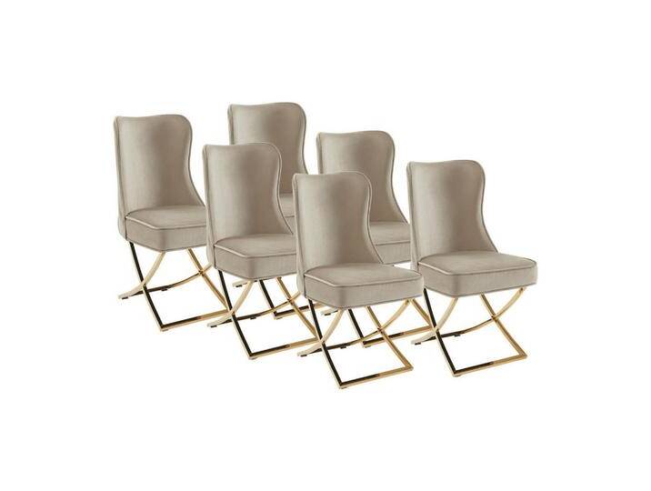 Vente-Unique STUHL, Beige, Uni, 64.5x101x53.5 cm, Esszimmer, Stühle, Esszimmerstühle, Vierfußstühle von XXXLutz Marktplatz