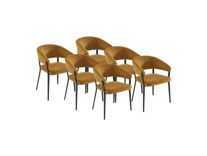 Vente-Unique STUHL, Gelb, Uni, 55x77x56 cm, Esszimmer, Stühle, Esszimmerstühle, Armlehnenstühle von XXXLutz Marktplatz