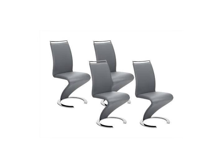 Vente-Unique STUHL, Grau, Leder, Uni, 49x100x61 cm, Esszimmer, Stühle, Esszimmerstühle, Schwingstühle von XXXLutz Marktplatz