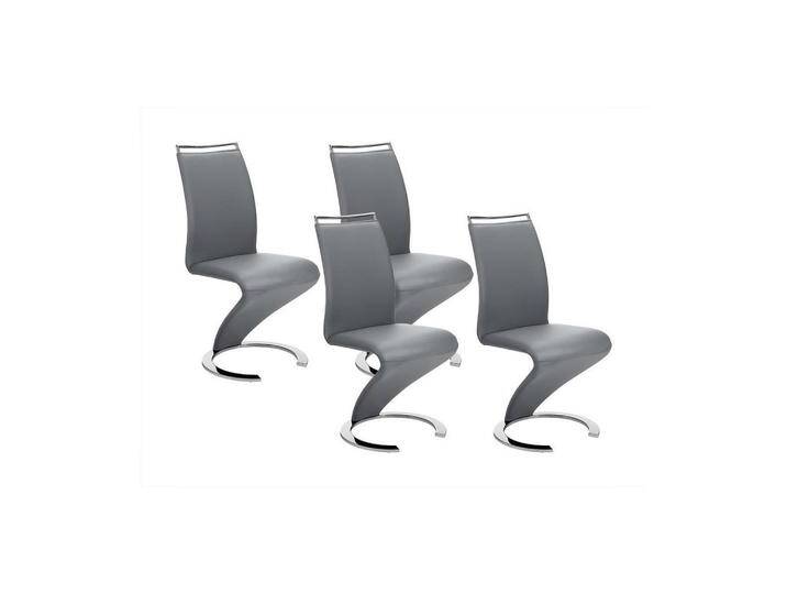 Vente-Unique STUHL, Grau, Leder, Uni, 49x100x61 cm, Esszimmer, Stühle, Esszimmerstühle, Schwingstühle von XXXLutz Marktplatz