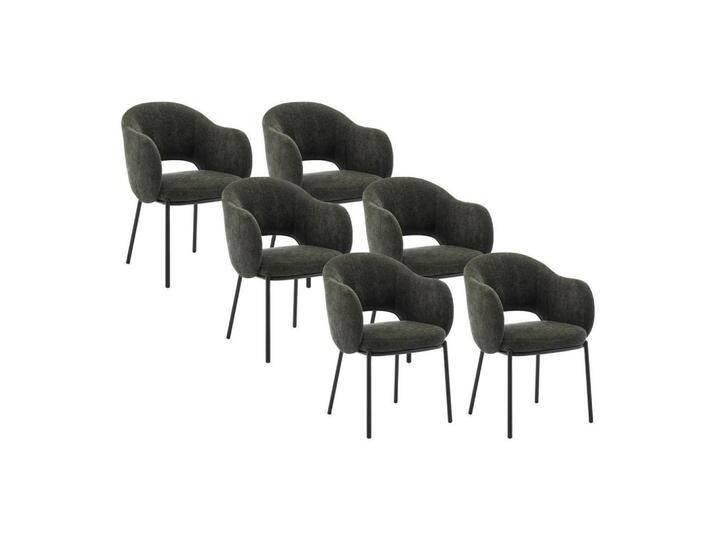 Vente-Unique STUHL, Grün, Uni, 56x82x55 cm, Esszimmer, Stühle, Esszimmerstühle, Armlehnenstühle von XXXLutz Marktplatz