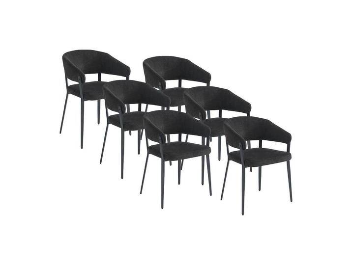 Vente-Unique STUHL, Schwarz, Uni, 55x77x56 cm, Esszimmer, Stühle, Esszimmerstühle, Armlehnenstühle von XXXLutz Marktplatz