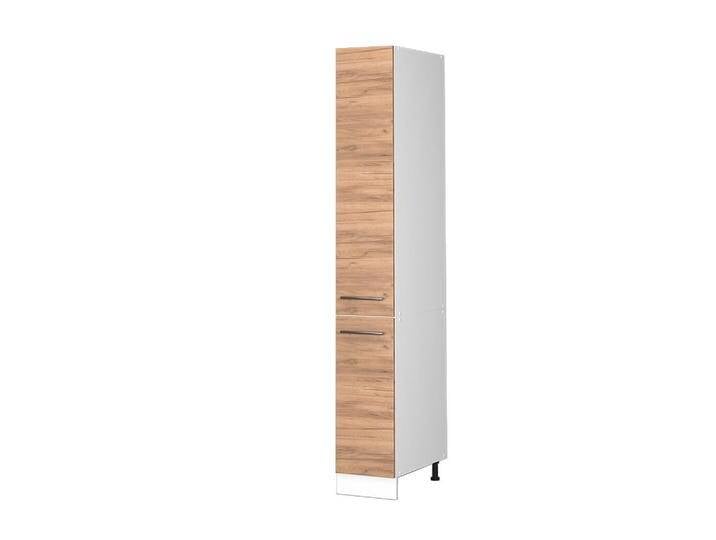 Vicco APOTHEKERSCHRANK, Eiche Wotan, Weiß, 5 Fächer, Rechteckig, 30x206.8x58 cm, Küchen, Küchenmöbel, Küchenschränke, Apothekerschränke von XXXLutz Marktplatz
