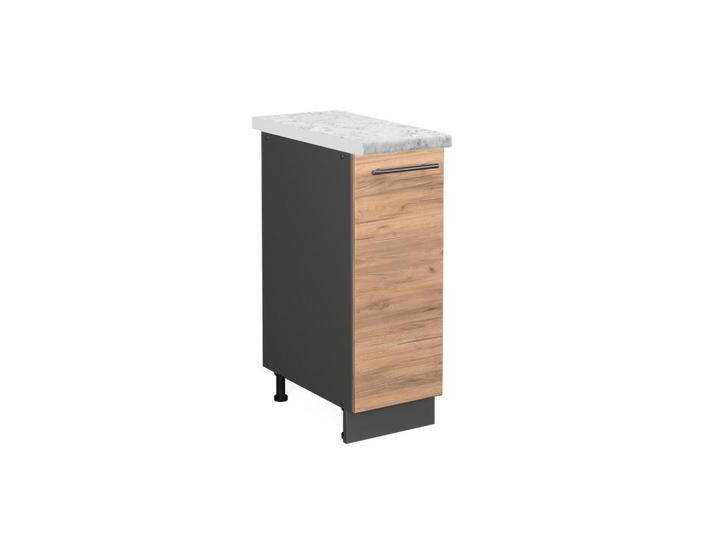 Vicco APOTHEKERUNTERSCHRANK, Eiche Wotan, Anthrazit, 2 Fächer, Rechteckig, 30x82x60 cm, Küchen, Küchenmöbel, Küchenschränke, Apothekerschränke von XXXLutz Marktplatz