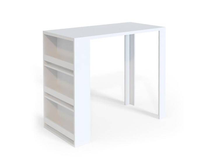 Vicco BARTISCH, Weiß, Weiß, 3 Fächer, Rechteckig,Rechteckig, 57x106x117 cm, Esszimmer, Barmöbel, Bartische von XXXLutz Marktplatz