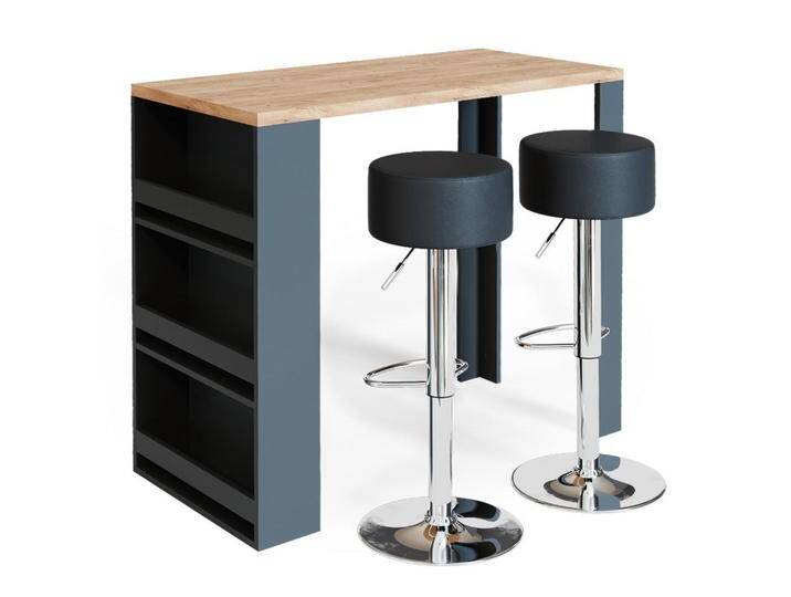 Vicco BARTISCH-SET, Eiche, 3 Fächer, Rechteckig,Rechteckig, 57x106x117 cm, Esszimmer, Barmöbel, Barschränke & Theken von XXXLutz Marktplatz