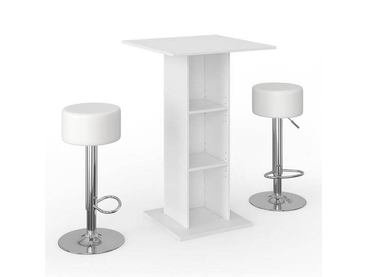 Vicco BARTISCH-SET, Weiß, 3 Fächer, Rechteckig,Rechteckig, 70x109x70 cm, Esszimmer, Barmöbel, Barschränke & Theken von XXXLutz Marktplatz